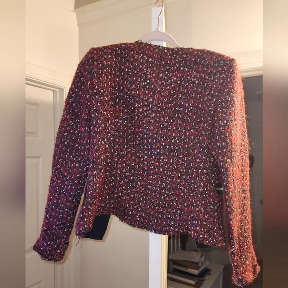 ZARA WOMAN TWEED JACKET - Picture 2 of 5